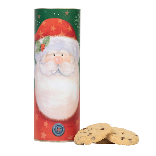 Santa tube of chocolate chip biscuits - VAT FREE