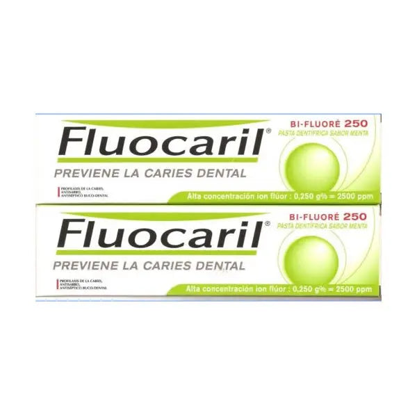Fluocaril Pasta Dentífrica Sabor Menta Prevención Caries 2x125ml Jag Couture London - New York