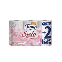 Foxy Silk Toilet Paper 3 Layers 4 + 2 Rolls Jag Couture London - New York