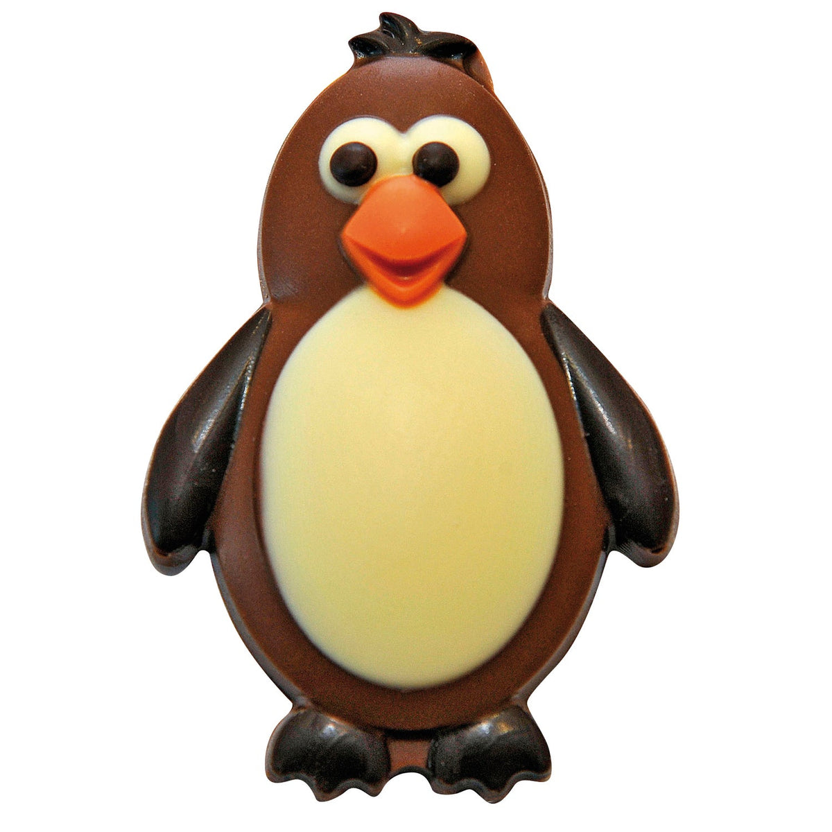 Skipper the penguin - decorated solid milk chocolate - appr 37pcs