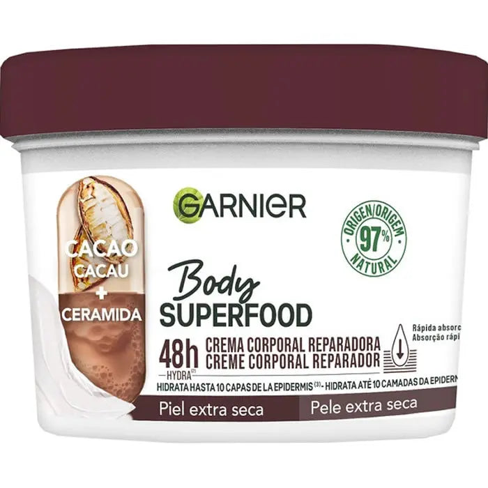 Garnier Body Superfood Cocoa Repair Body Cream 380ml Jag Couture London - New York