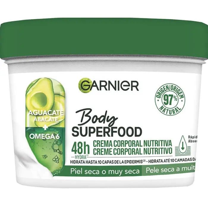 Garnier Body Superfood Nourishing Avocado Body Cream 380ml Jag Couture London - New York