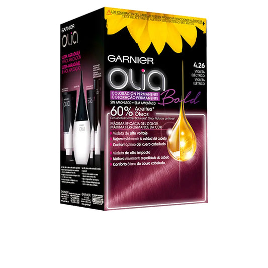 Garnier Olia Coloración Permanente 4,26-Violeta Eléctrico 4 Piezas Jag Couture London - New York