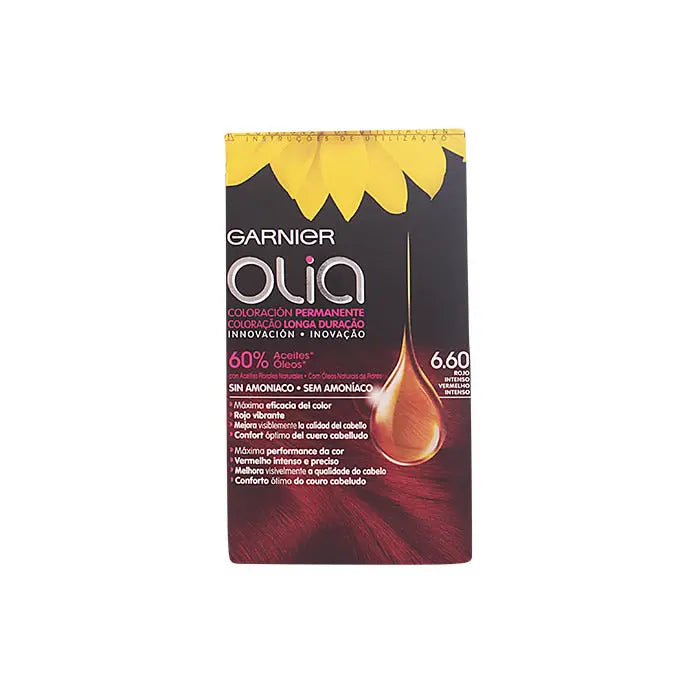 Garnier Olia Permanent Coloring 6,60 Deep Red Jag Couture London - New York