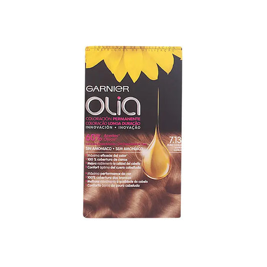 Garnier Olia Permanent Coloring 7,13 Blonde Cinnamon Jag Couture London - New York