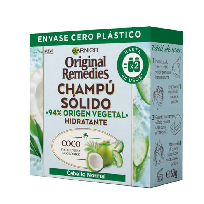 Garnier Original Remedies Champú Sólido Cabello Normal 60g Jag Couture London - New York