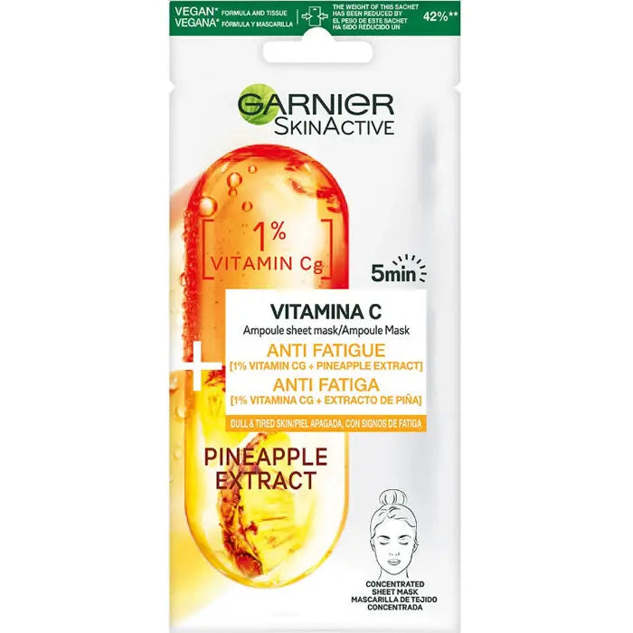 Garnier SkinActive Pineapple Extract Anti-Fatigue Face Mask 1 Unit Jag Couture London - New York