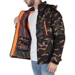 Geographical Norway Techno-camo_man_kaki-orange Jag Couture London - New York