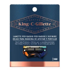 Gillette King Shaver And Profiling Blades 3 Units Jag Couture London - New York