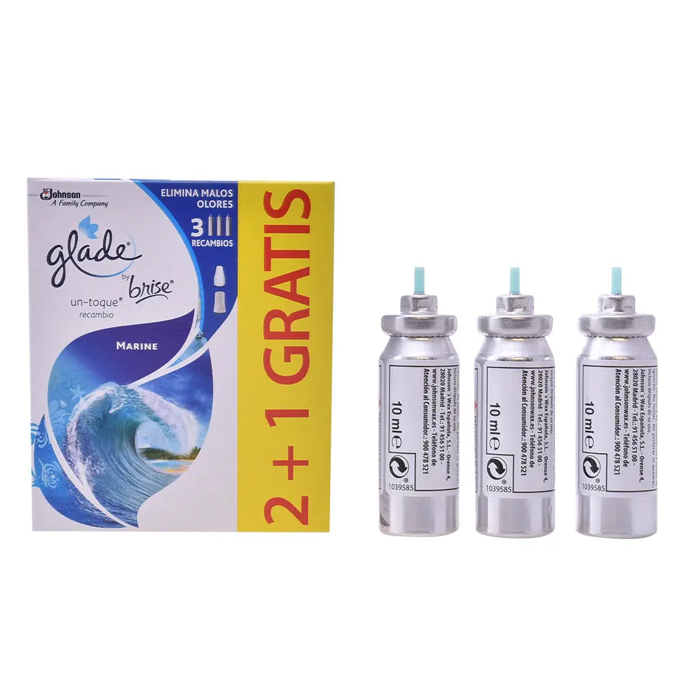 Glade Un Toque Ambientador Recambio Marine 3 Piezas Jag Couture London - New York