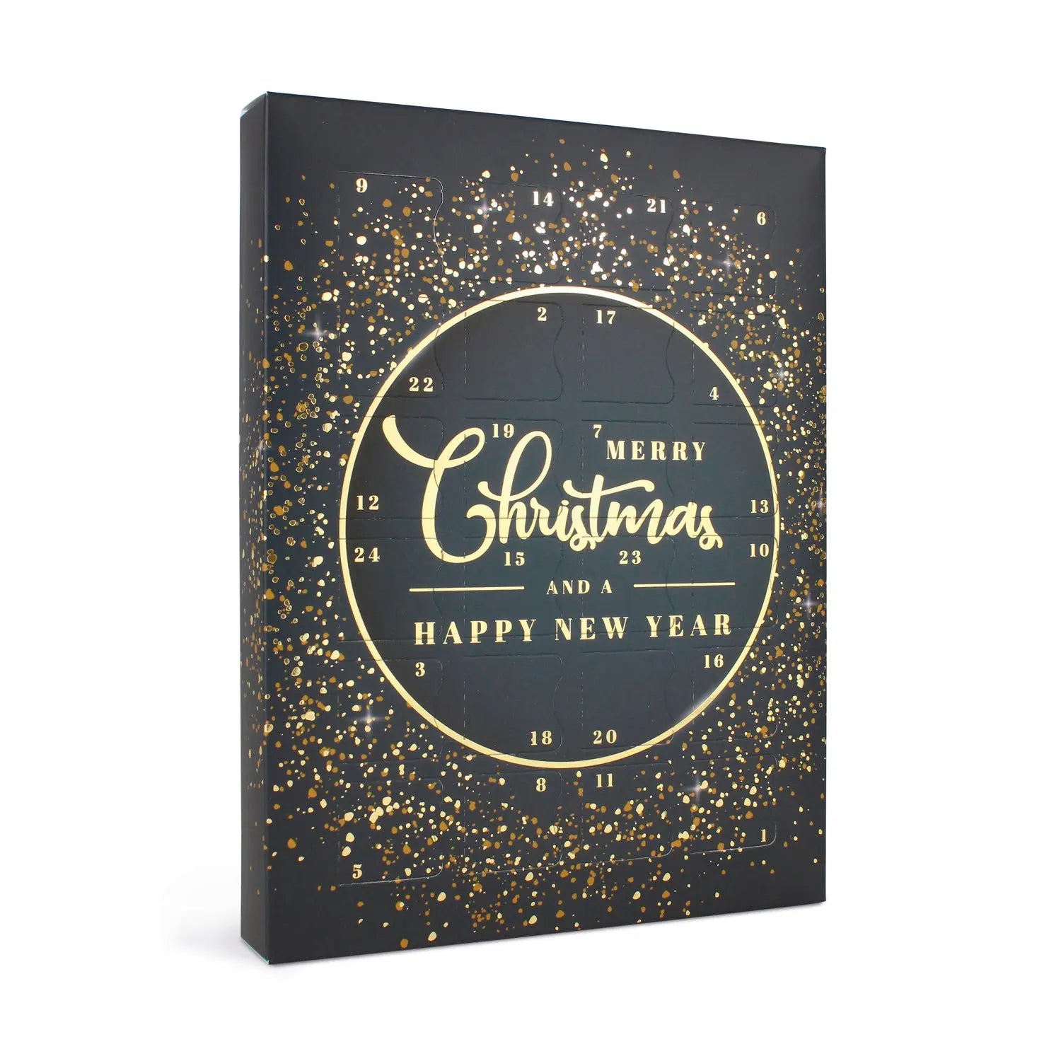 Jag Couture London - New York Glitter Christmas circle design empty advent calendar - 24 choc 192 x 32.5 x 252mm