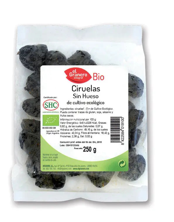 Granero Ciruelas S-Hueso Bio 250g Jag Couture London - New York