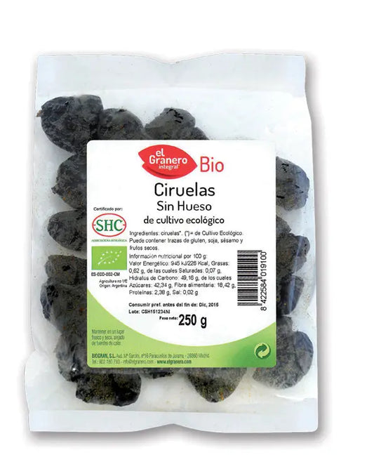 Granero Ciruelas S-Hueso Bio 250g Jag Couture London - New York