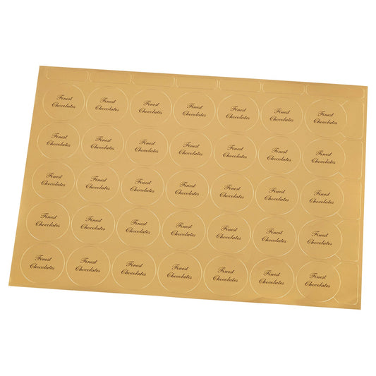 Finest chocolate stickers