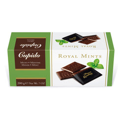 Cupido Royal mint thins in dark chocolate