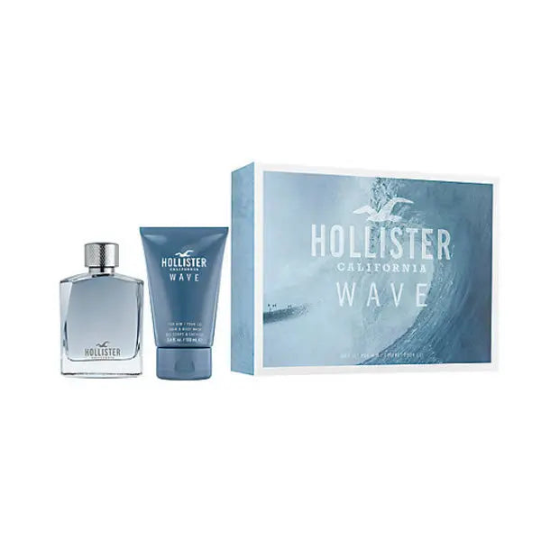 Hollister Wave For Him Eau De Toilette Spray 100ml Set 2 Pieces Jag Couture London - New York