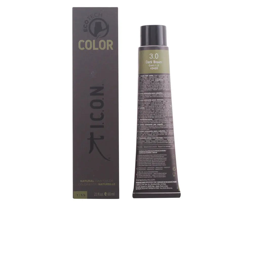 Icon Ecotech Color Natural Hair Color 6.3 Dark Golden Blonde 60ml Jag Couture London - New York