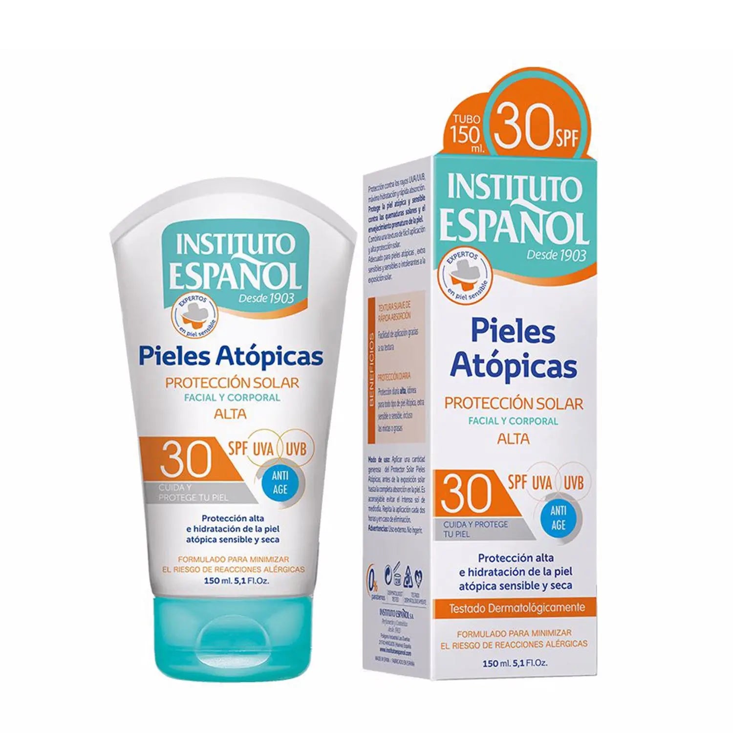 Instituto Español Piel Atópica Protección Solar Facial y Corporal Spf30 150ml Jag Couture London - New York