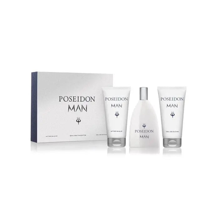 Jag Couture London - New York Instituto Español Poseidon Man Eau De Toilette Spray 150ml Set 3 Pieces