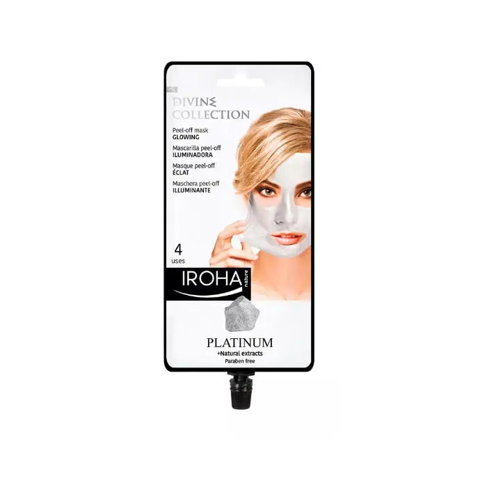 Iroha Nature Platinum Peel Off Mask Glowing 4 Uses Jag Couture London - New York