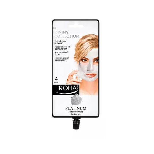 Iroha Nature Platinum Peel Off Mask Glowing 4 Uses Jag Couture London - New York