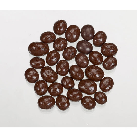 Dark chocolate covered coffee beans