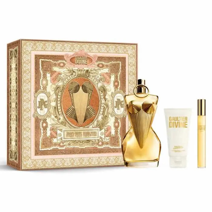 Jag Couture London - New York Jean Paul Gaultier Divine Eau De Perfume Spray 100ml Set 3 Pieces