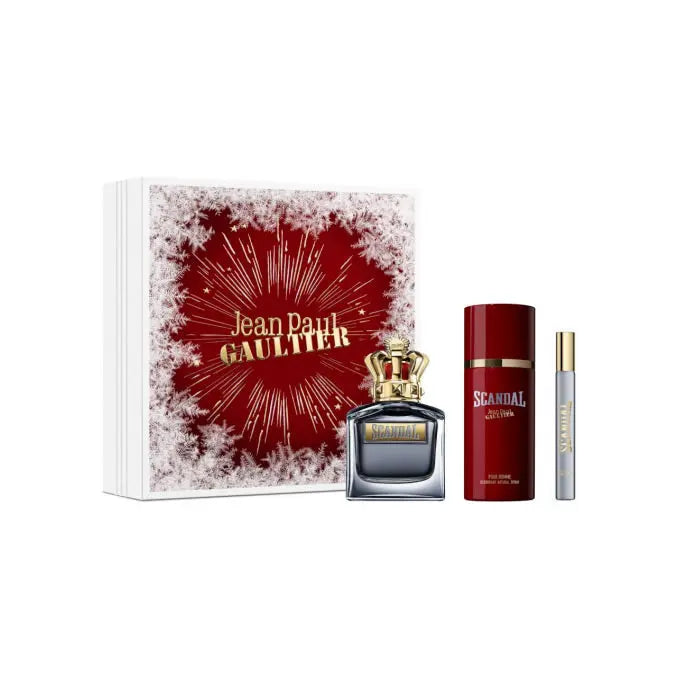 Jean Paul Gaultier Scandal Pour Homme Eau De Toilette Spray 100ml Set 3 Pieces Christmas 2023 Jag Couture London - New York