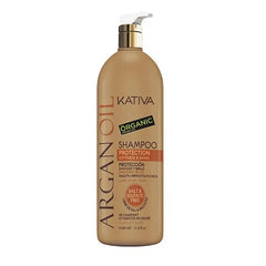 Kativa Argan Oil Shampoo Protection Softness &amp; Shine 1000ml - Jag Couture London - New York