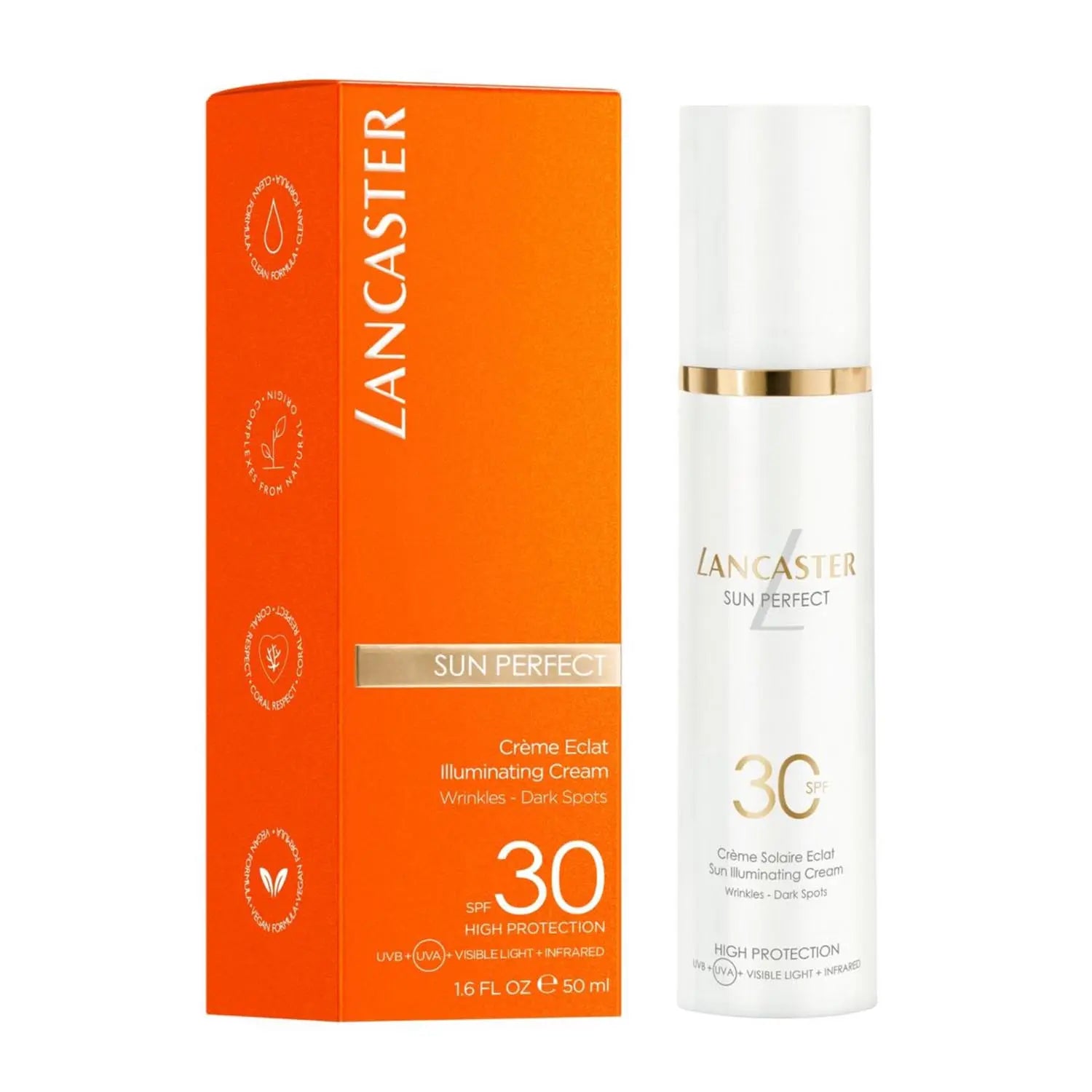 Lancaster Sun Perfect Illuminating Cream Spf30 Dark Spots 50ml Jag Couture London - New York