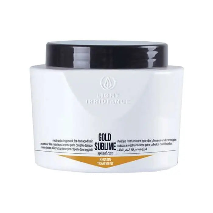 Light Irridiance Gold Sublime Keratin Treatment Mask 500ml Jag Couture London - New York