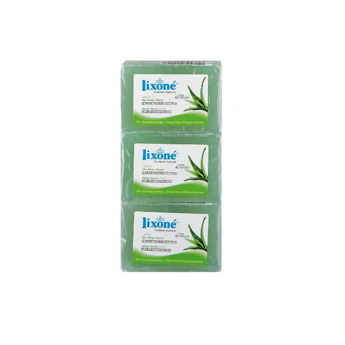 Lixoné Aloe Vera Soap Dry Or Sensitive Skin 3x125g Jag Couture London - New York