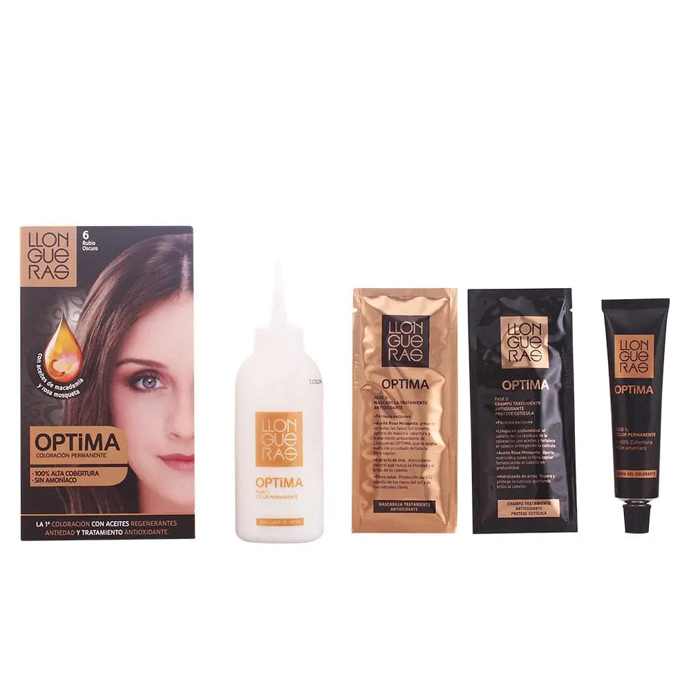 Jag Couture London - New York Llongueras Optima Permanent Hair Colour Ammonia Free 6 Dark Blonde