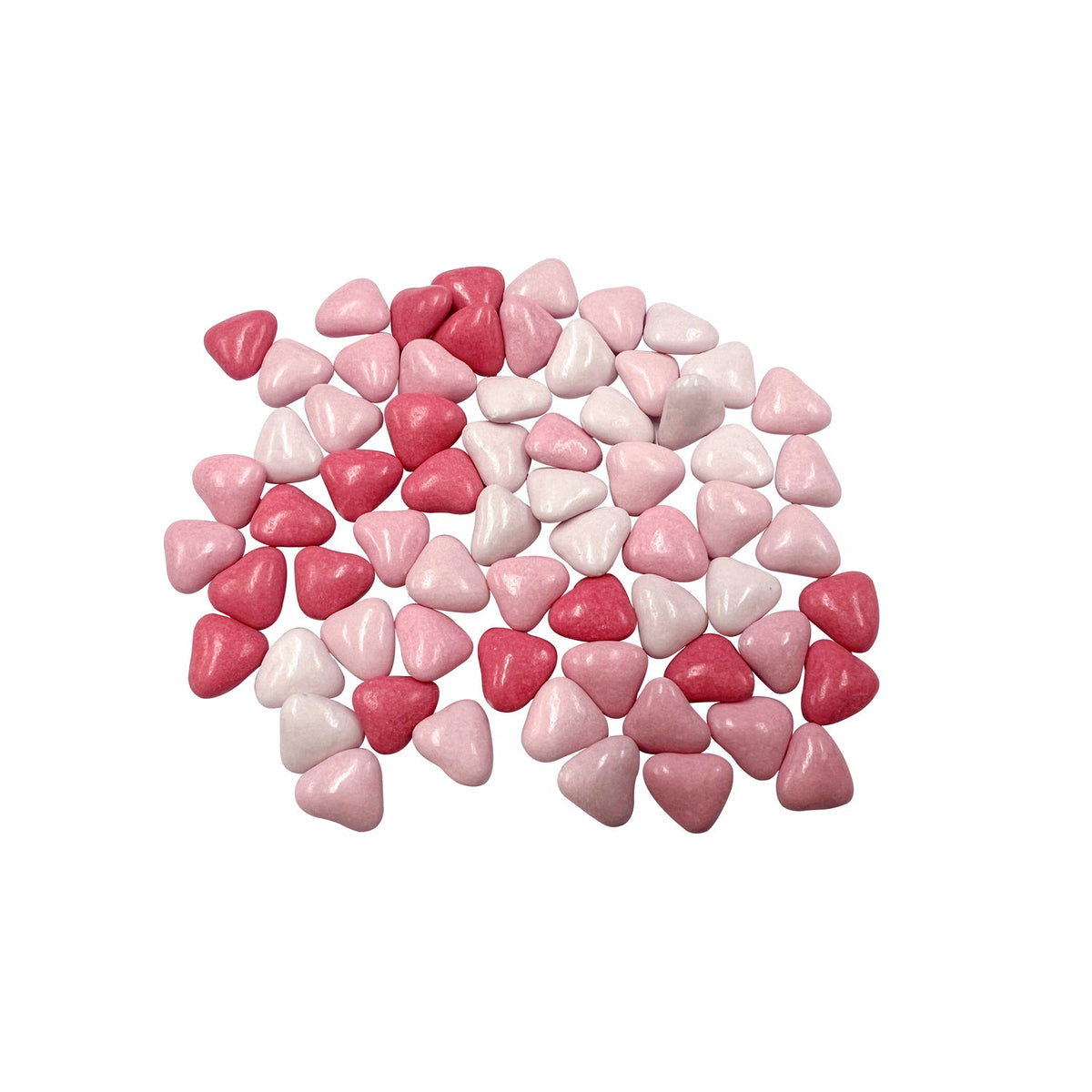 Choco Love Rosa - milk chocolate hearts covered in pink coloured sugar