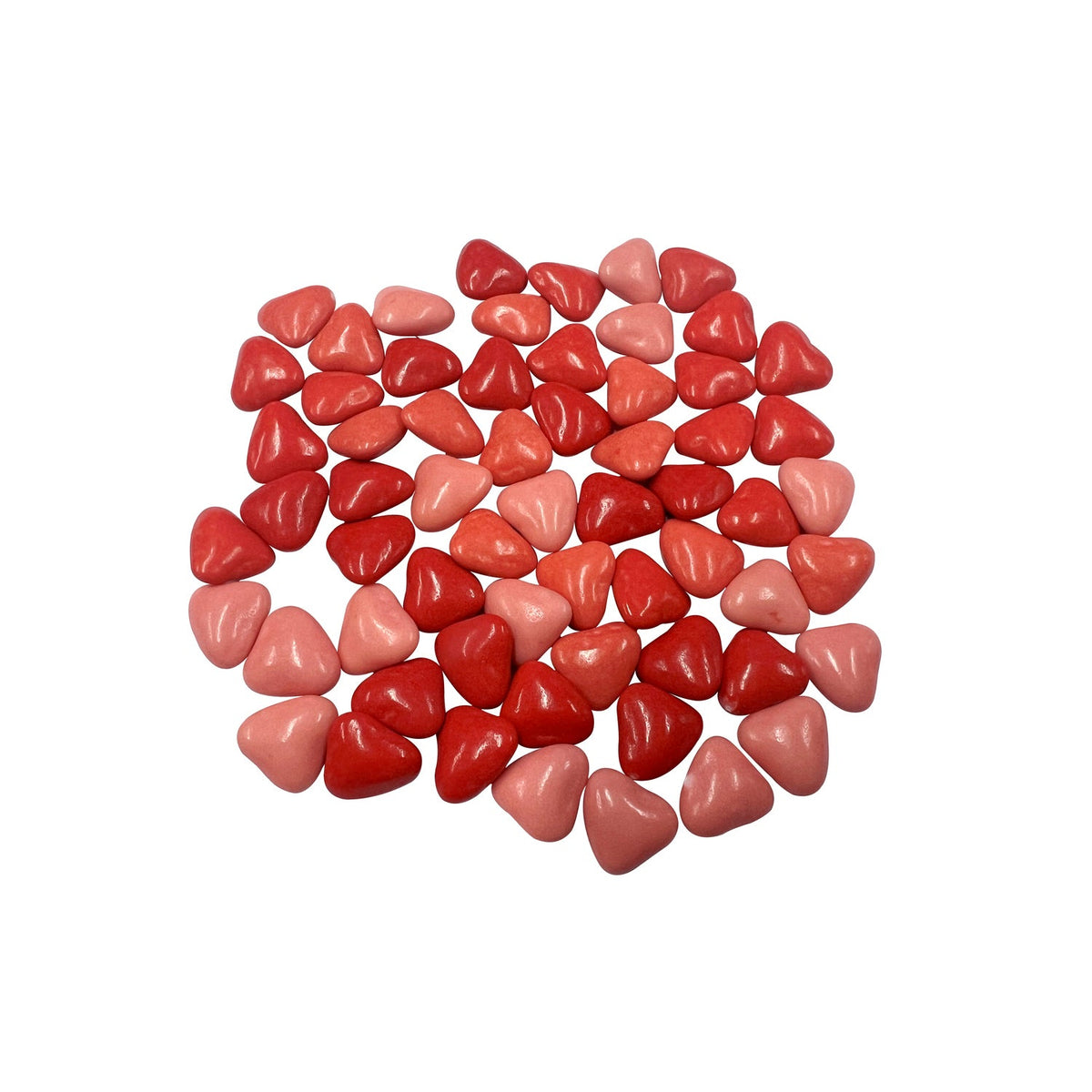 Choco Love Rossi - milk chocolate hearts covered in red coloured sugar