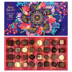 Magnificent 32 luxury Belgian chocolate and truffle assortment gift box