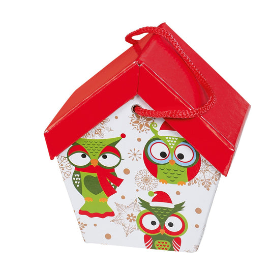 Christmas Owl House - 115 x 130mm