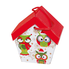 Christmas Owl House - 115 x 130mm