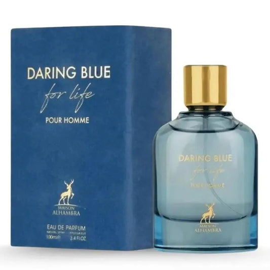 Maison Alhambra Daring Blue For Life Eau De Parfum Pour Homme 100ml Spray Jag Couture London - New York