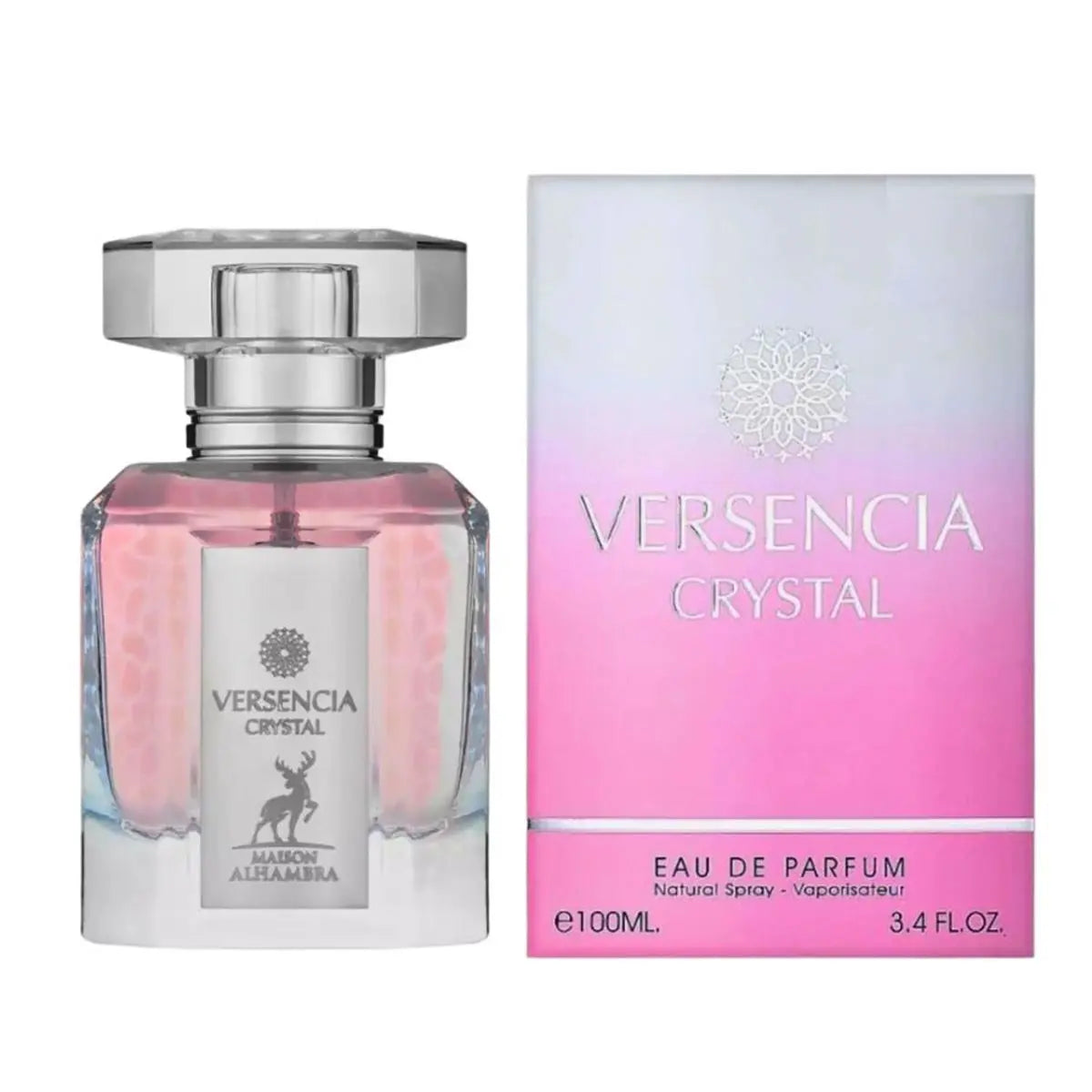 Maison Alhambra Versencia Crystal Eau De Parfum 100ml Spray Jag Couture London - New York