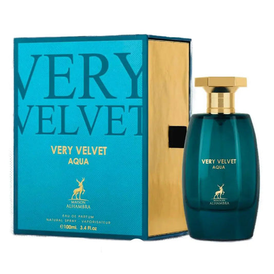 Maison Alhambra Very Velvet Aqua Velvet Velvet Eau De Parfum 100ml Spray - Jag Couture London - New York