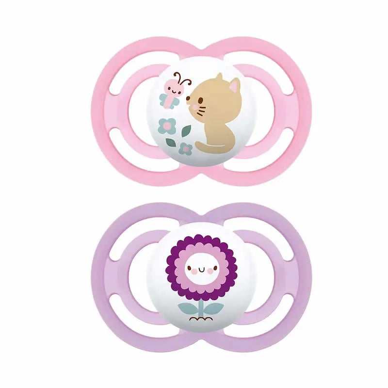 Mam Pacifier Perfect 16+ Silicone 2 Units Pink Jag Couture London - New York