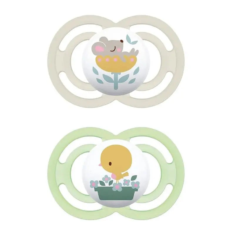 Jag Couture London - New York Mam Perfect Symmetrical Silicone Pacifier +16 Months Matt N Double Pack