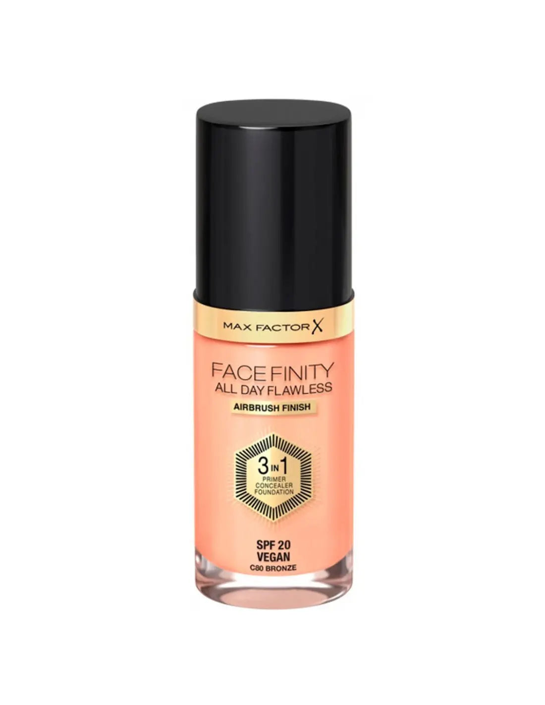 Max Factor Facefinity 3in1 Primer, Concealer y Foundation 80-Bronze 30ml Jag Couture London - New York