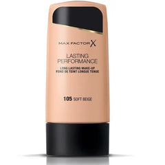 Max Factor Lasting Performance Foundation 105 Soft Beige Jag Couture London - New York