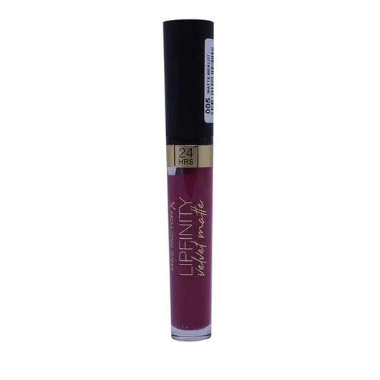 Max Factor Lipfinity Velvet Matte 005 Matte Merlot Jag Couture London - New York