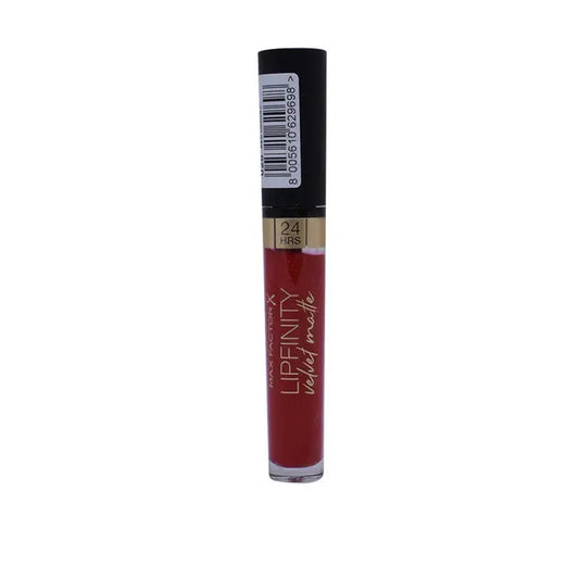 Max Factor Lipfinity Velvet Matte 025 Red Luxury Jag Couture London - New York