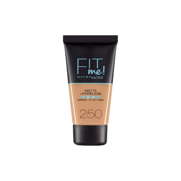 Maybelline Fit Me Matte Poreless Foundation 250 Sun Beige - Jag Couture London - New York