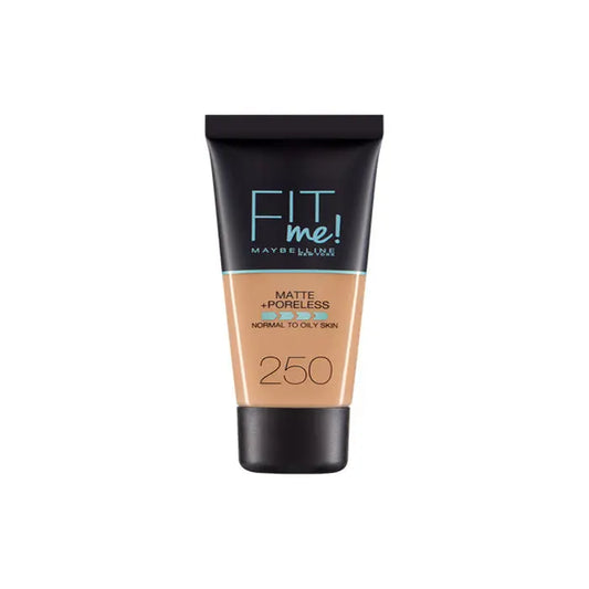 Maybelline Fit Me Matte Poreless Foundation 250 Sun Beige - Jag Couture London - New York