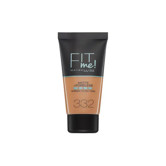 Maybelline Fit Me Matte + Poreless Foundation 332 Golden Caramel 30ml Jag Couture London - New York